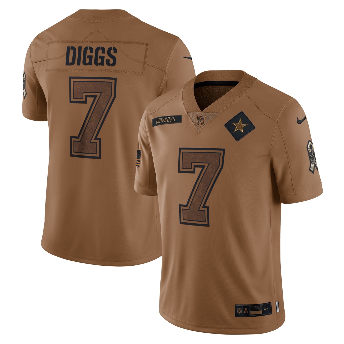 Trevon Diggs Dallas Cowboys Nike 2023 Salute To Service Limited Jersey - Brown