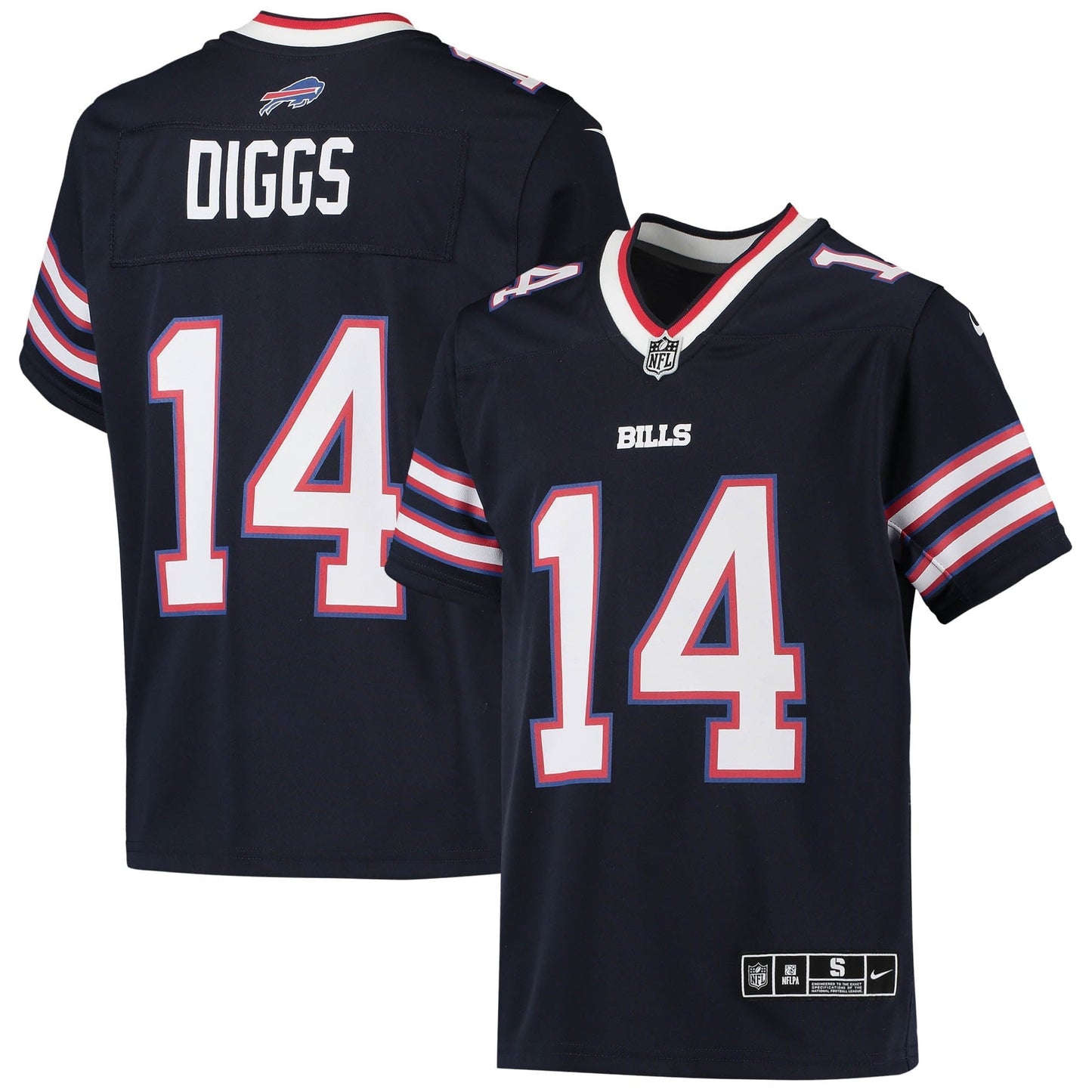 Youth Nike Stefon Diggs Navy Buffalo Bills Inverted Team Game Jersey