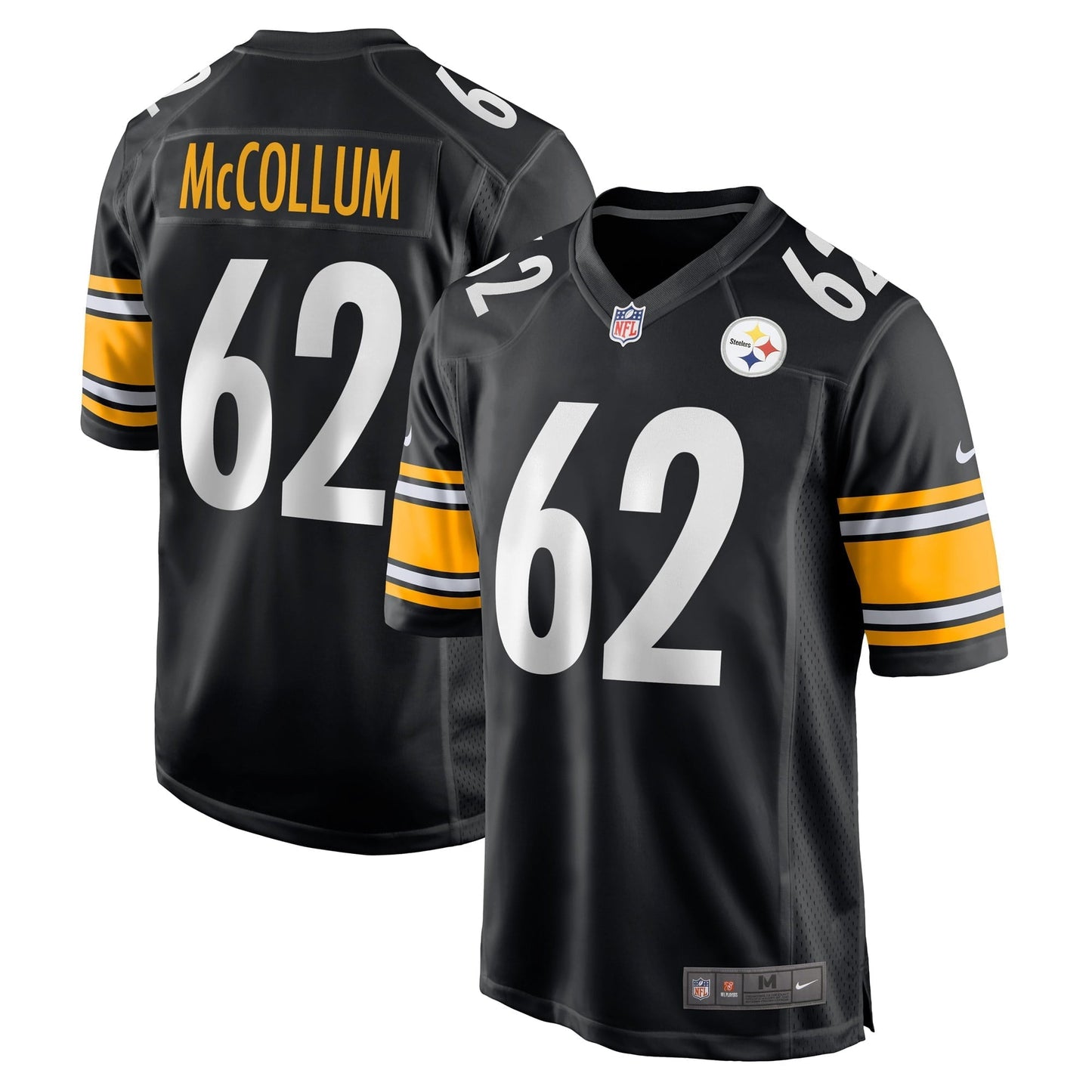 Men's Nike Ryan McCollum Black Pittsburgh Steelers Game Player Jersey