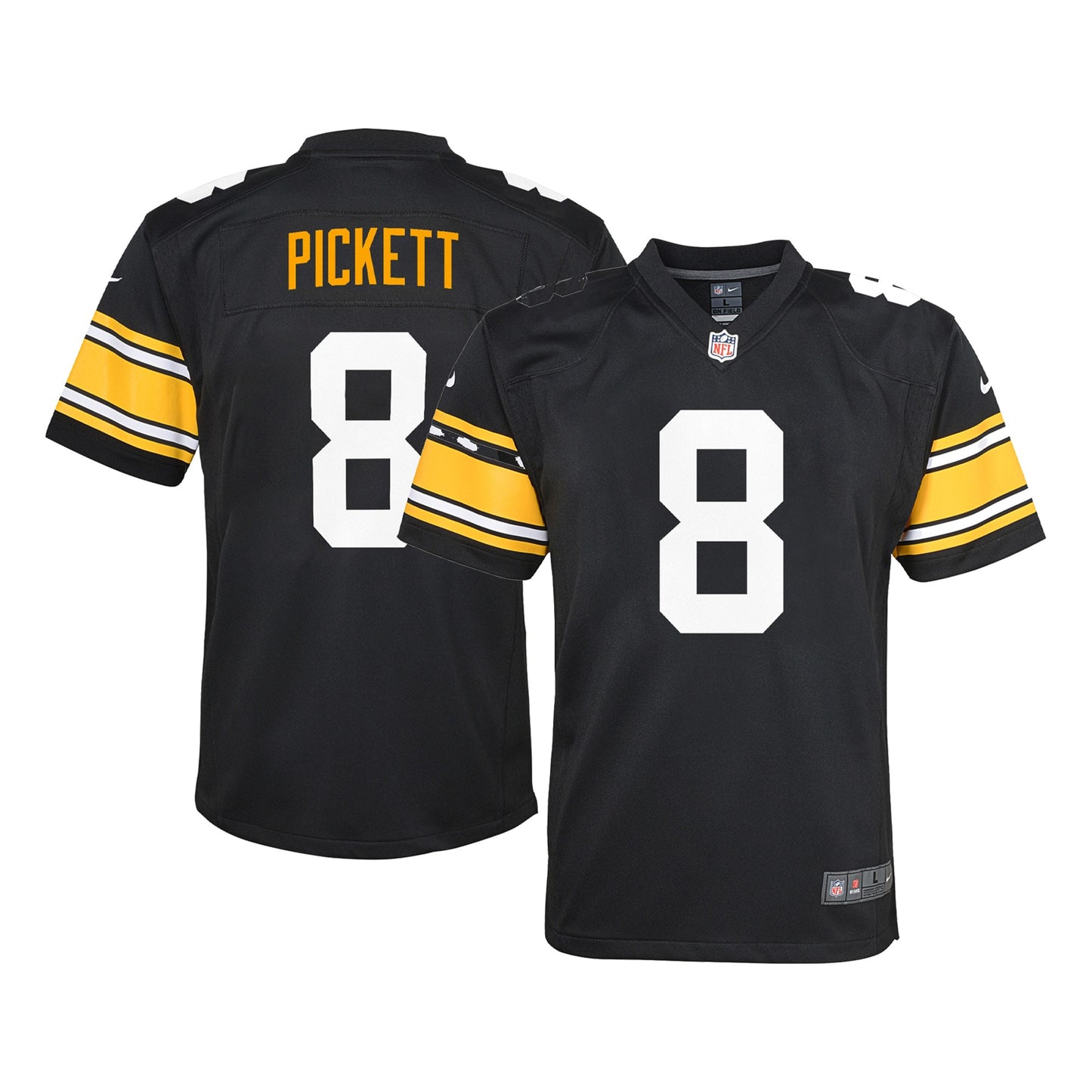 Kenny Pickett Pittsburgh Steelers Nike Youth Game Jersey - Black