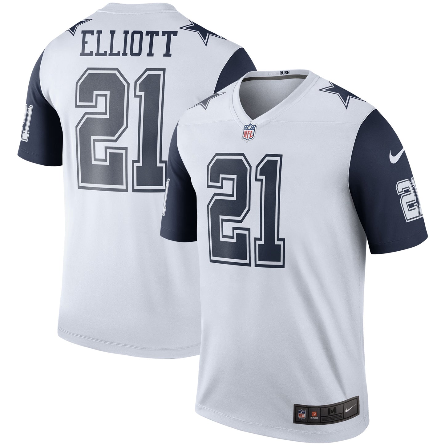 Ezekiel Elliott Dallas Cowboys Nike Color Rush Legend Player Jersey - White