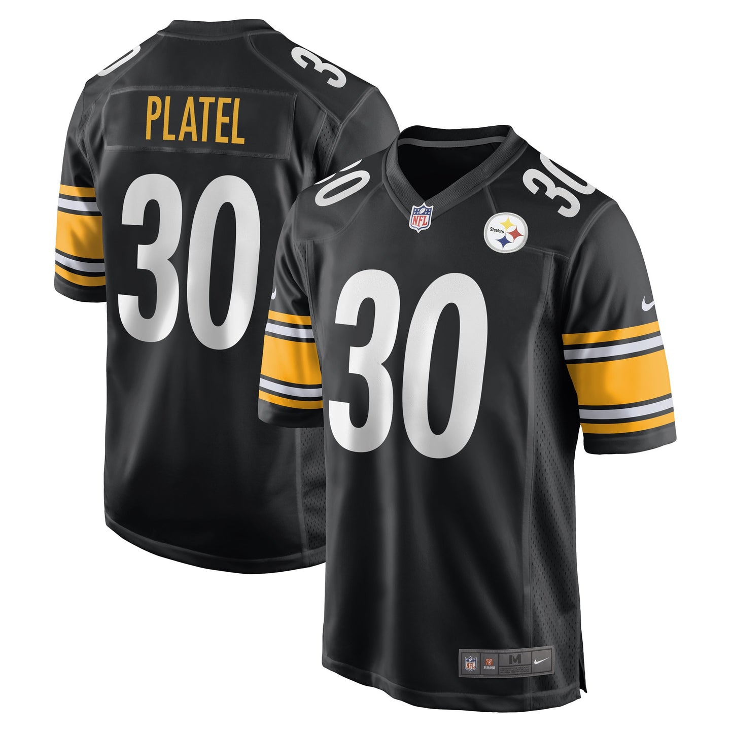 Carlins Platel Pittsburgh Steelers Nike Game Player Jersey - Black