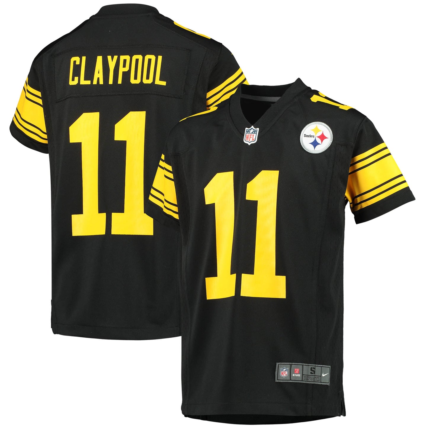 Chase Claypool Pittsburgh Steelers Nike Youth Alternate Player Game Jersey - Black