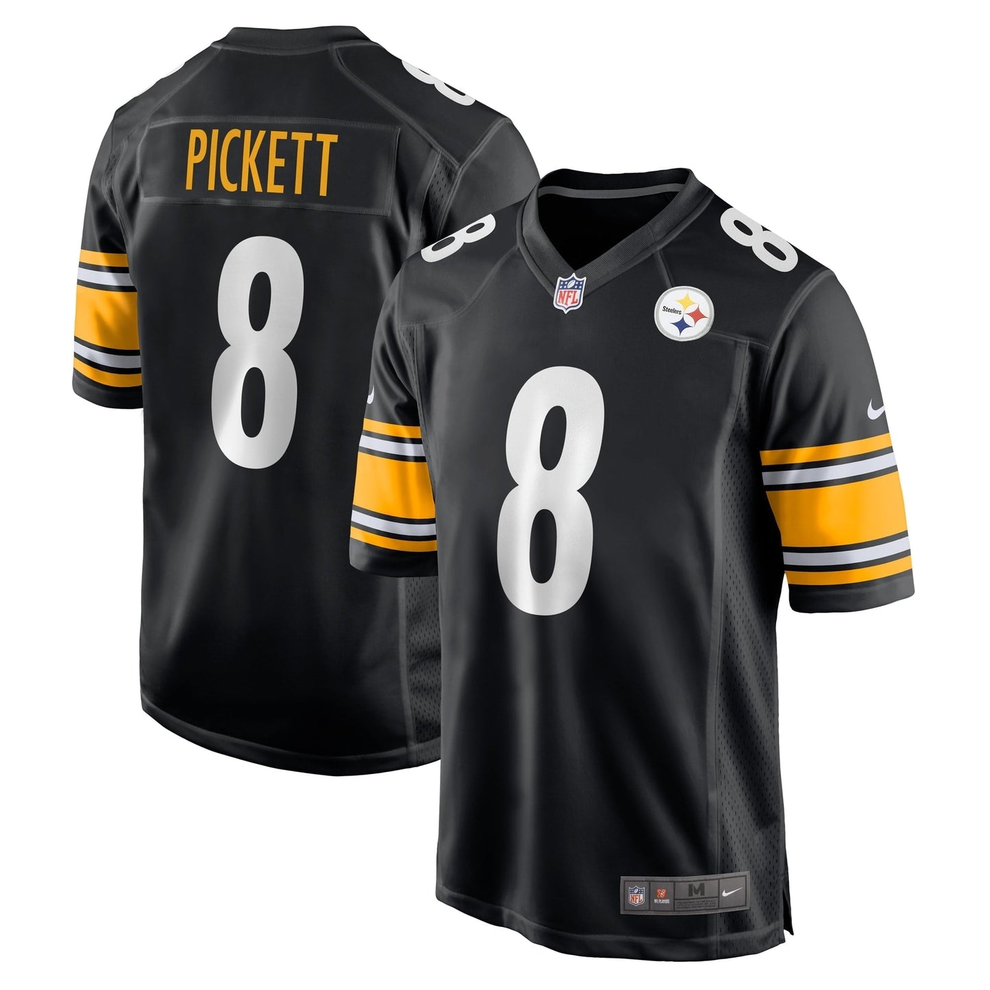 Men's Nike Kenny Pickett Black Pittsburgh Steelers Player Game Jersey
